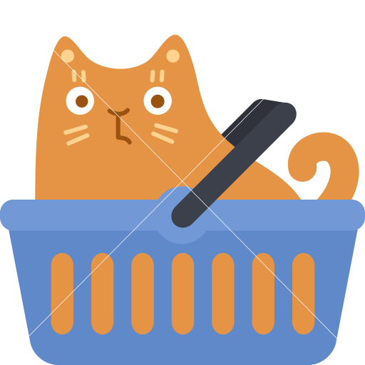 Cat Shopping Basket
